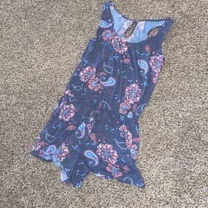 Juniors/Misses Romper, Size Medium. Tie accent on front.